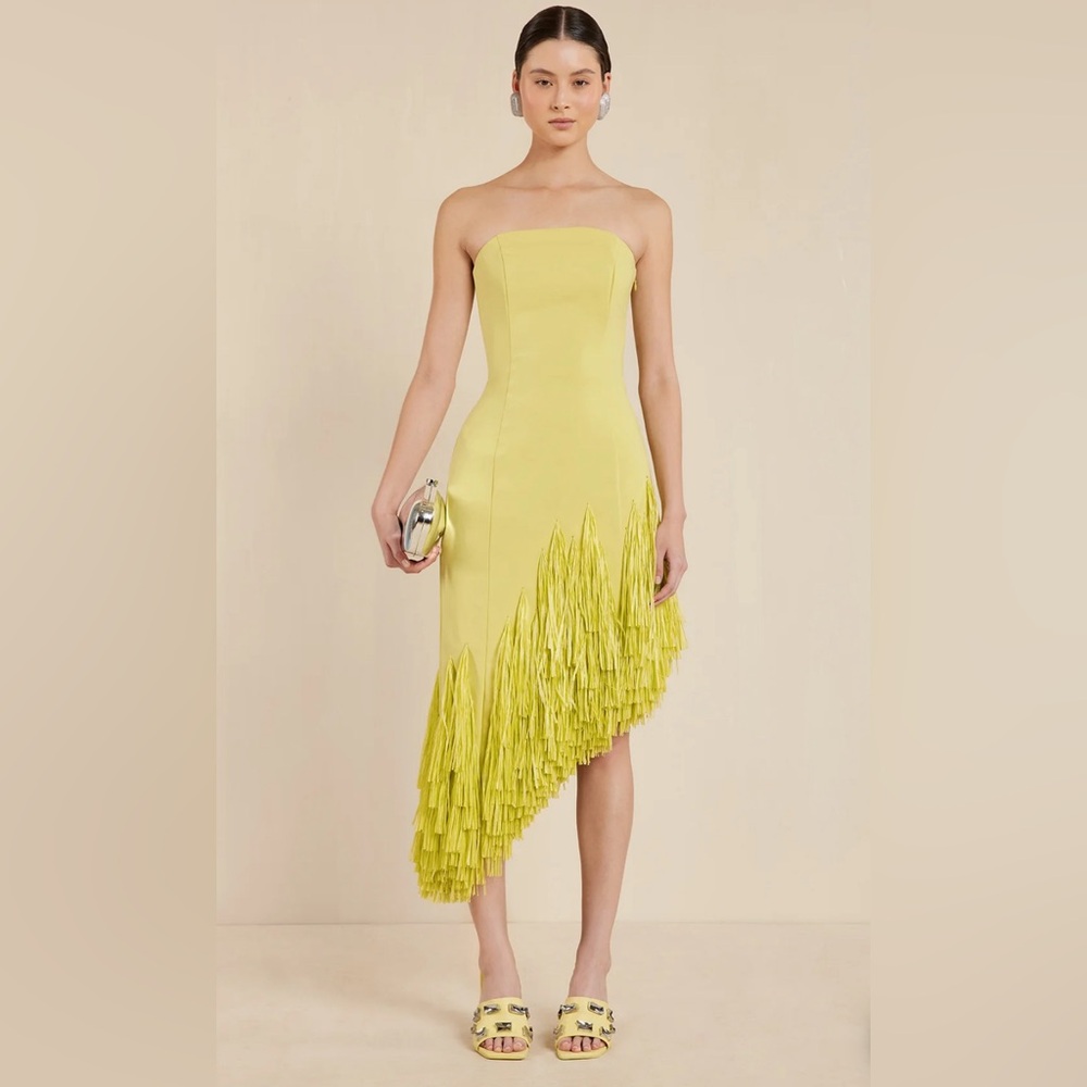 Cult Gaia - Libby Gown Lemon Sorbet Size 4, Org Price $1,598